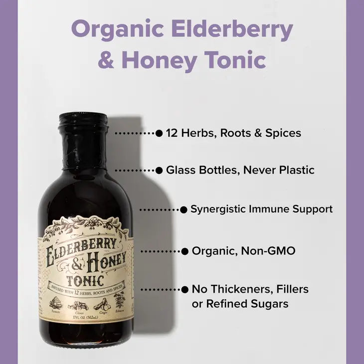 Elderberry & Honey Tonic 16 oz