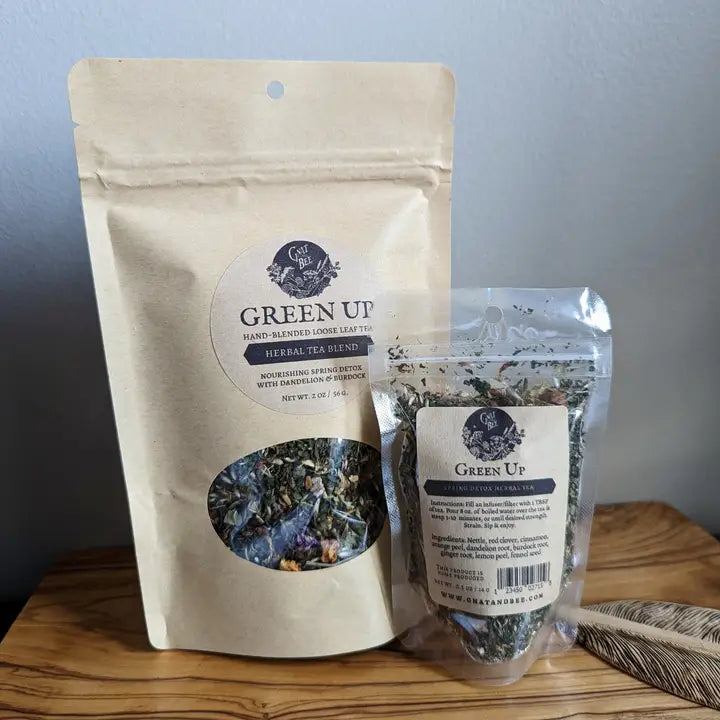 Gnat and Bee Green Up Herbal Detox Loose Leaf Tea