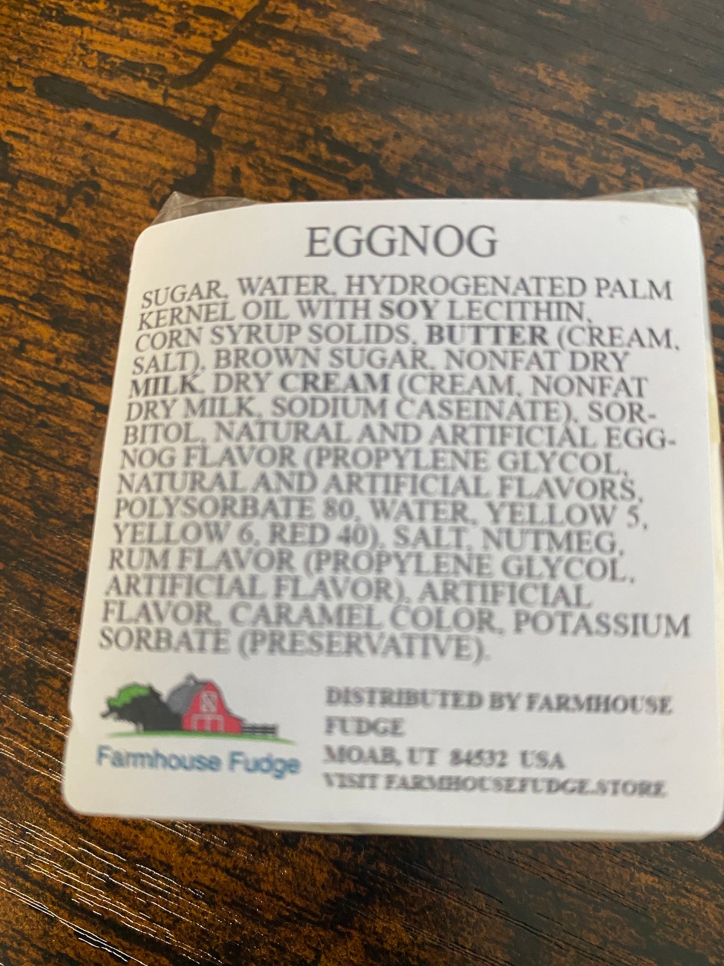 Farmhouse Fudge- Eggnog