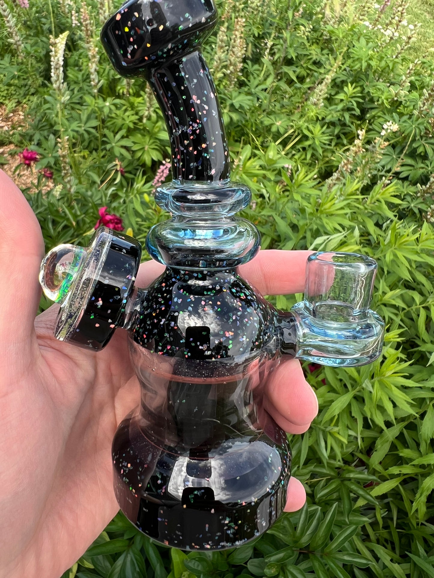 Derek Boro Boy Wonder Tube #52 Glass Art Oil Rig Signed and Dated