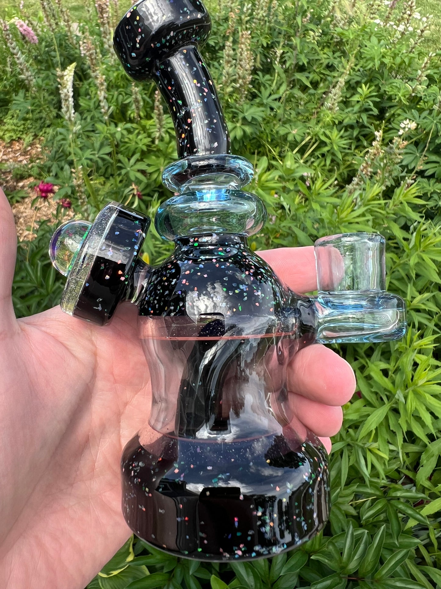 Derek Boro Boy Wonder Tube #52 Glass Art Oil Rig Signed and Dated