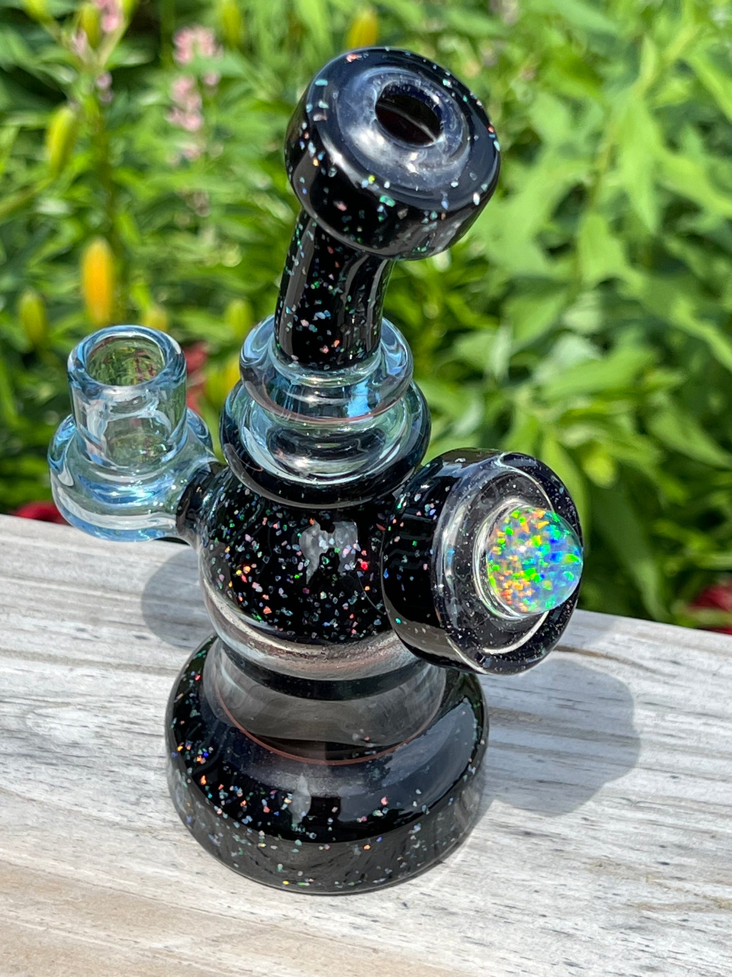 Derek Boro Boy Wonder Tube #52 Glass Art Oil Rig Signed and Dated