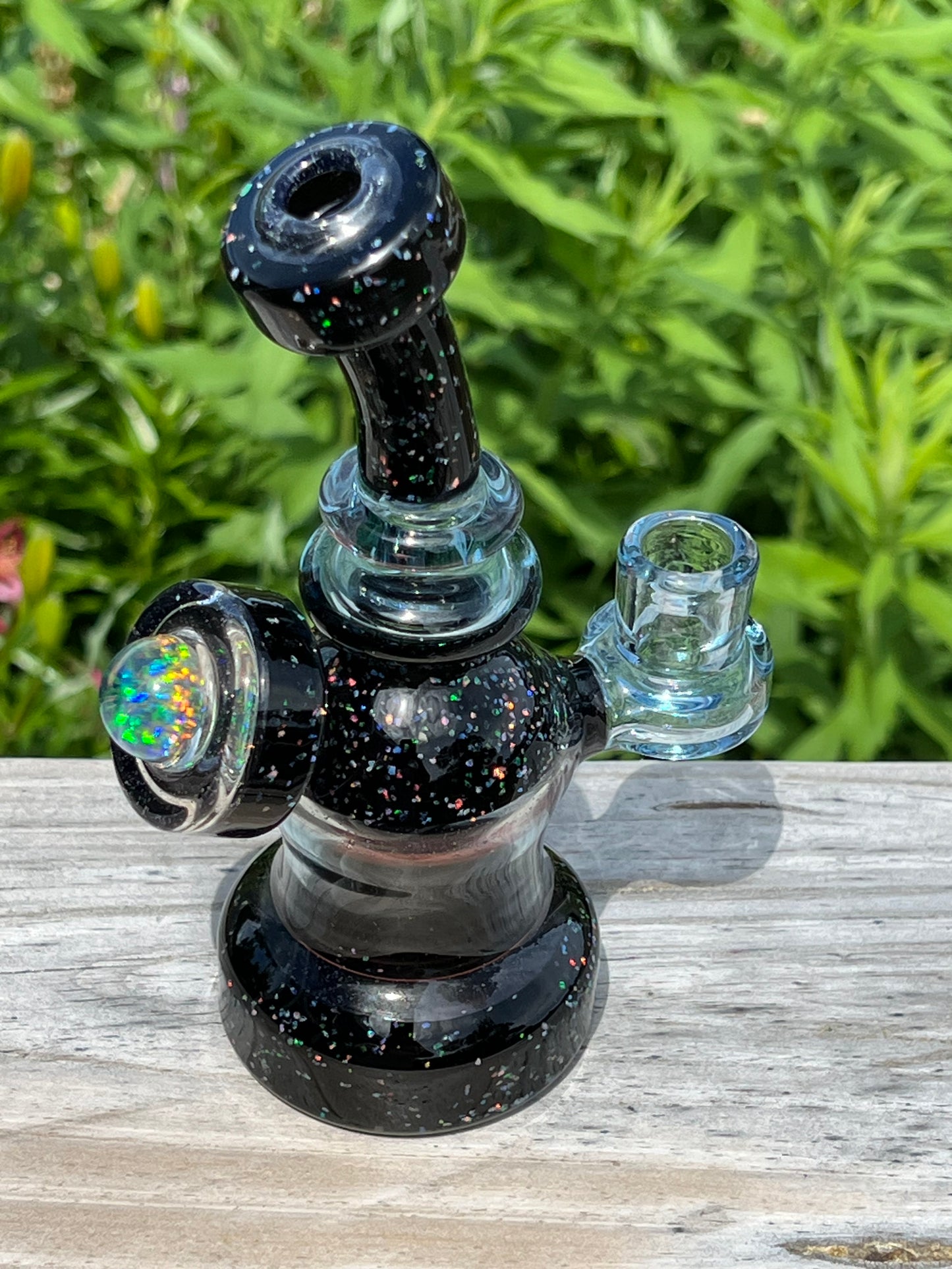 Derek Boro Boy Wonder Tube #52 Glass Art Oil Rig Signed and Dated