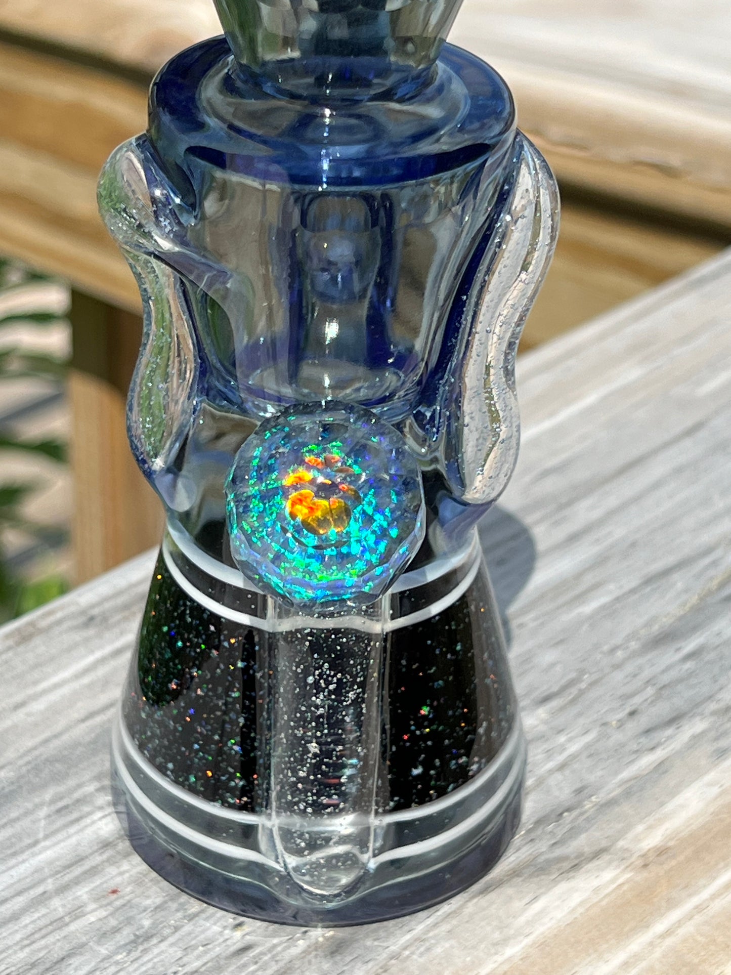 Justin Rycraft x Derek Boro Boy Collab Glass Art Oil Rig