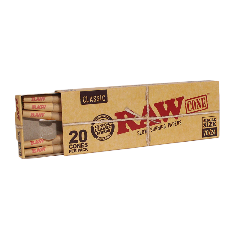 RAW Classic 70/24 Size Cones - 20ct Box
