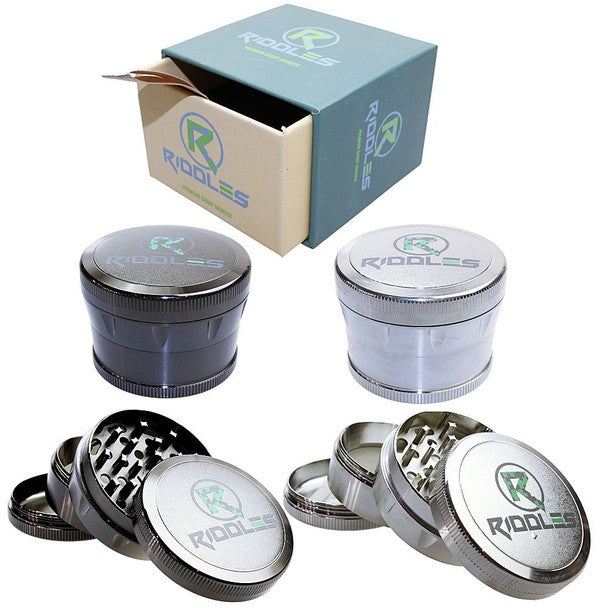 Riddles 63 MM OG Razor Sharp Blades 4-Piece Herb Grinder