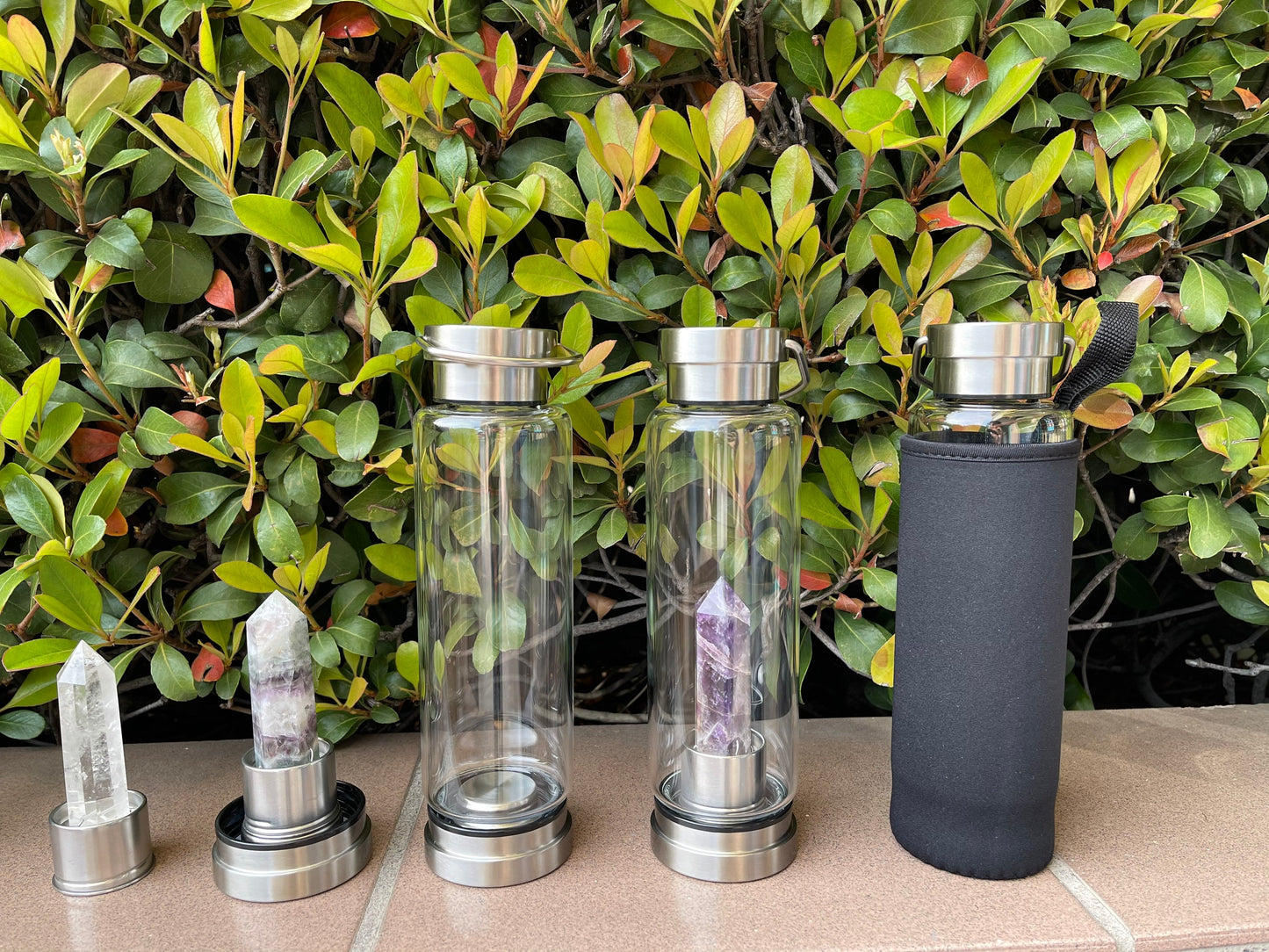 USA Crystal Water bottle Infuser for Healing. Made in USA, Ready to ship, Free Shipping, Gemstone Water Bottle, Crystal Water Bottle