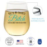 I'm Not Always A Bitch 15oz Stemless Wine Glass
