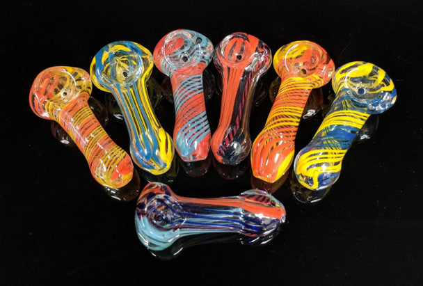 2.5" Swirl Frit Hand Pipe