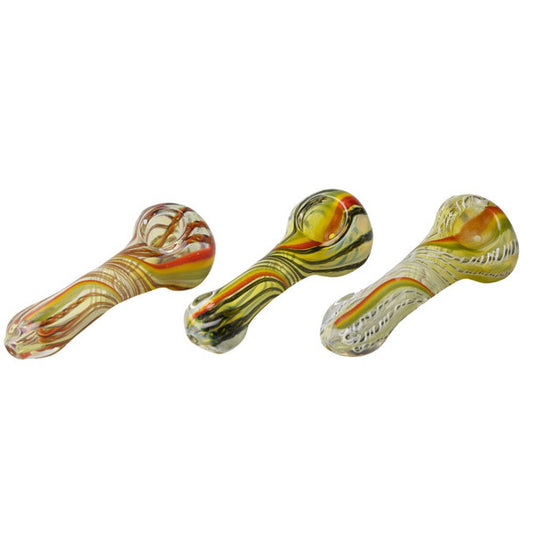 3" Dichro Rasta Hand Pipe