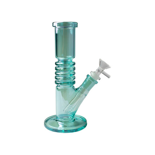 8” Pastel Ribbed Straight Tube Water Pipe