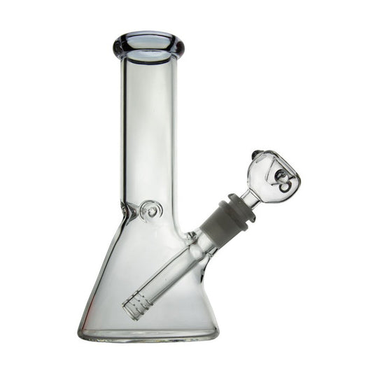 8" 5mm Thick Colored Rim Beaker Base w/ Ice Pinch