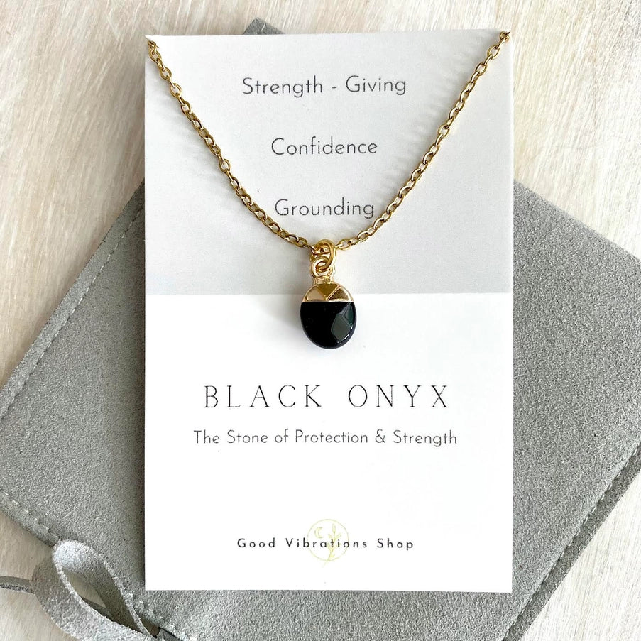 Good Vibrations Black Onyx necklace