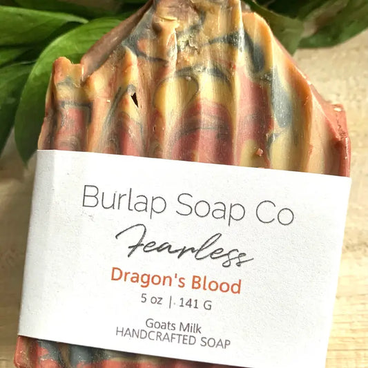 Burlap Soap Co - Fearless Dragon’S Blood Goat’S Milk Handcrafted Artisan Soap