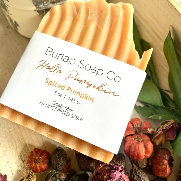 Burlap Soap Co - Hello Pumpkin Spiced Pumpkin Handcrafted Artisan Soap