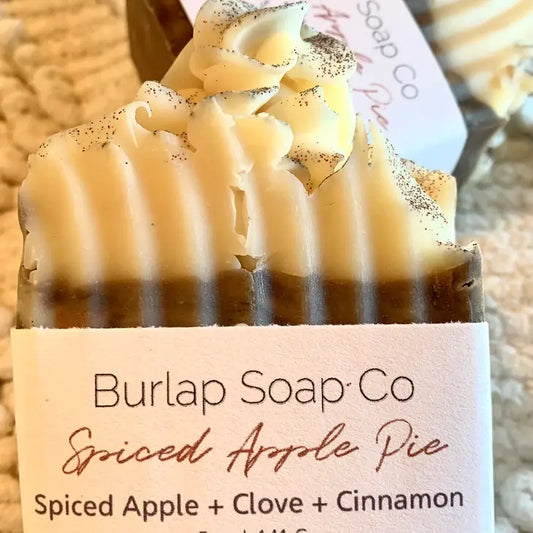 Burlap Soap Co - Spiced Apple Pie Handcrafted Goats Milk Soap