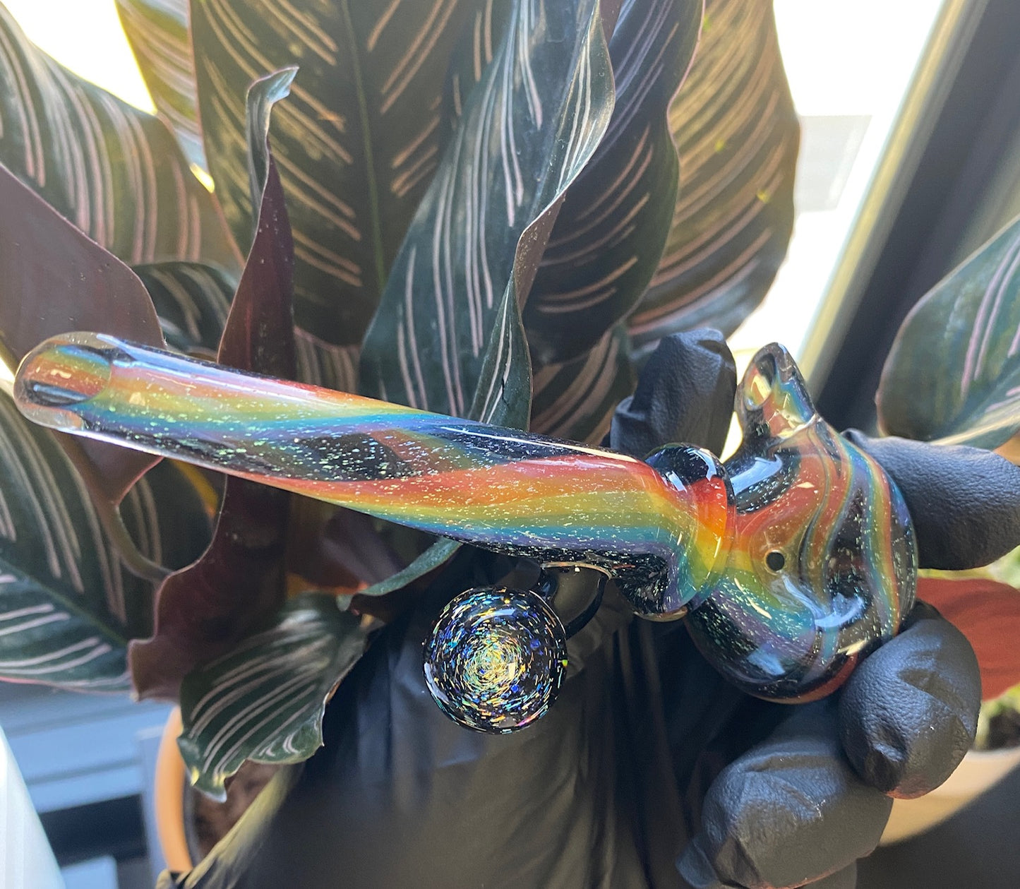 Evolve Glass - Multi Color Dichro Spoon