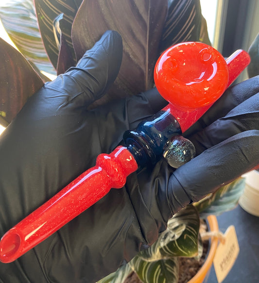 Evolve Glass - Orange Hash Pipe