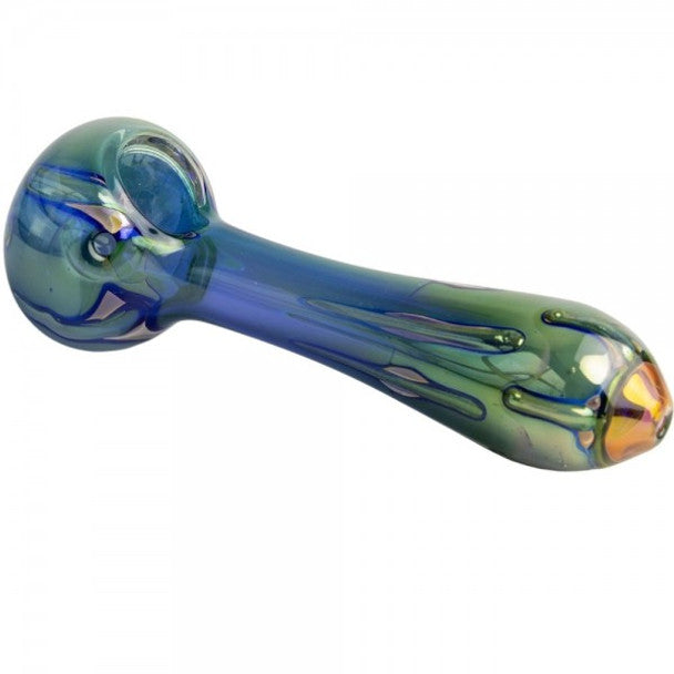 5.5" FUMED BLUE DREAM-HAND PIPE