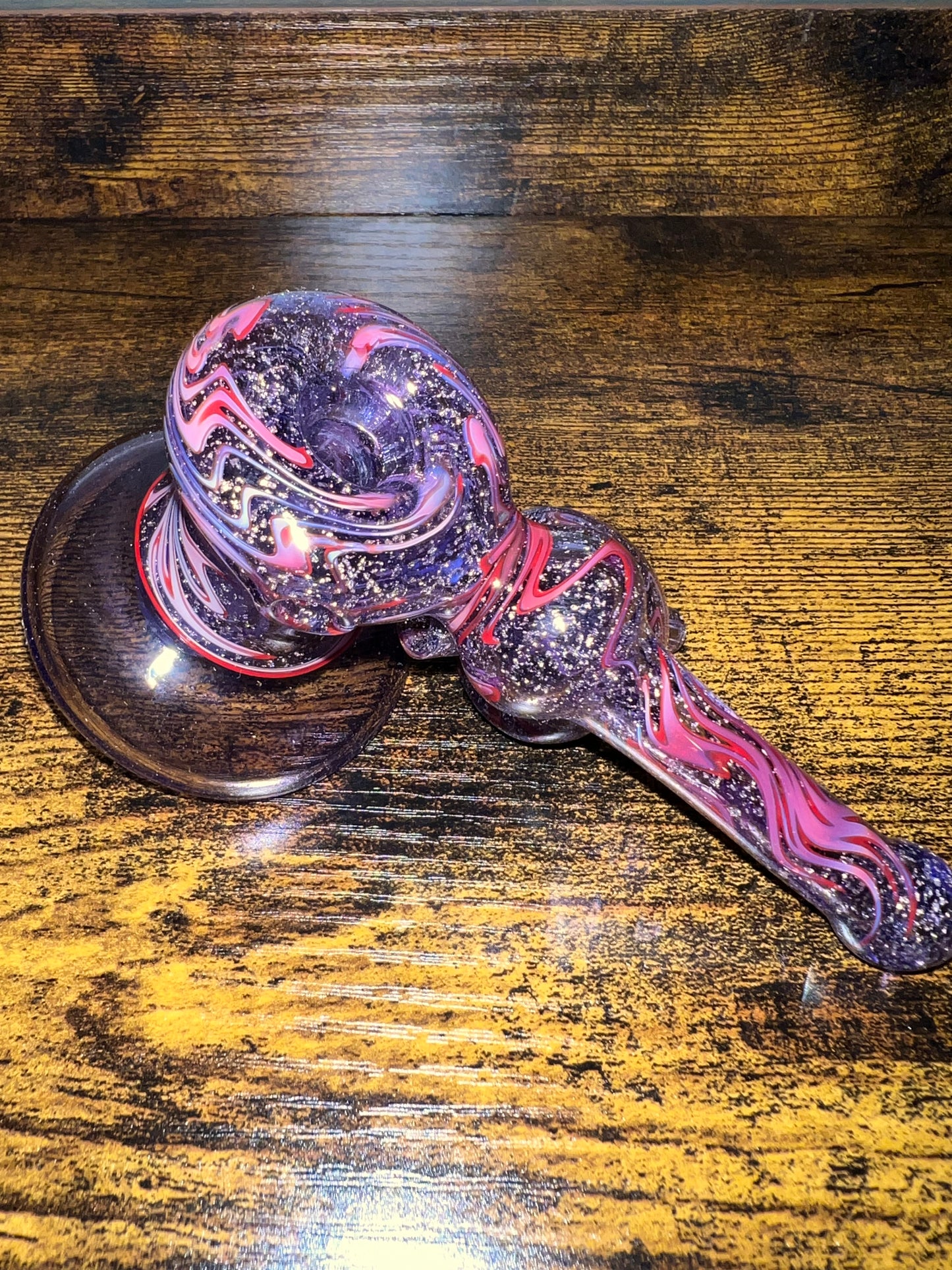 Melitz Art Glass Dichro Sherlock Oil Rig w/ Matching Carb Cab