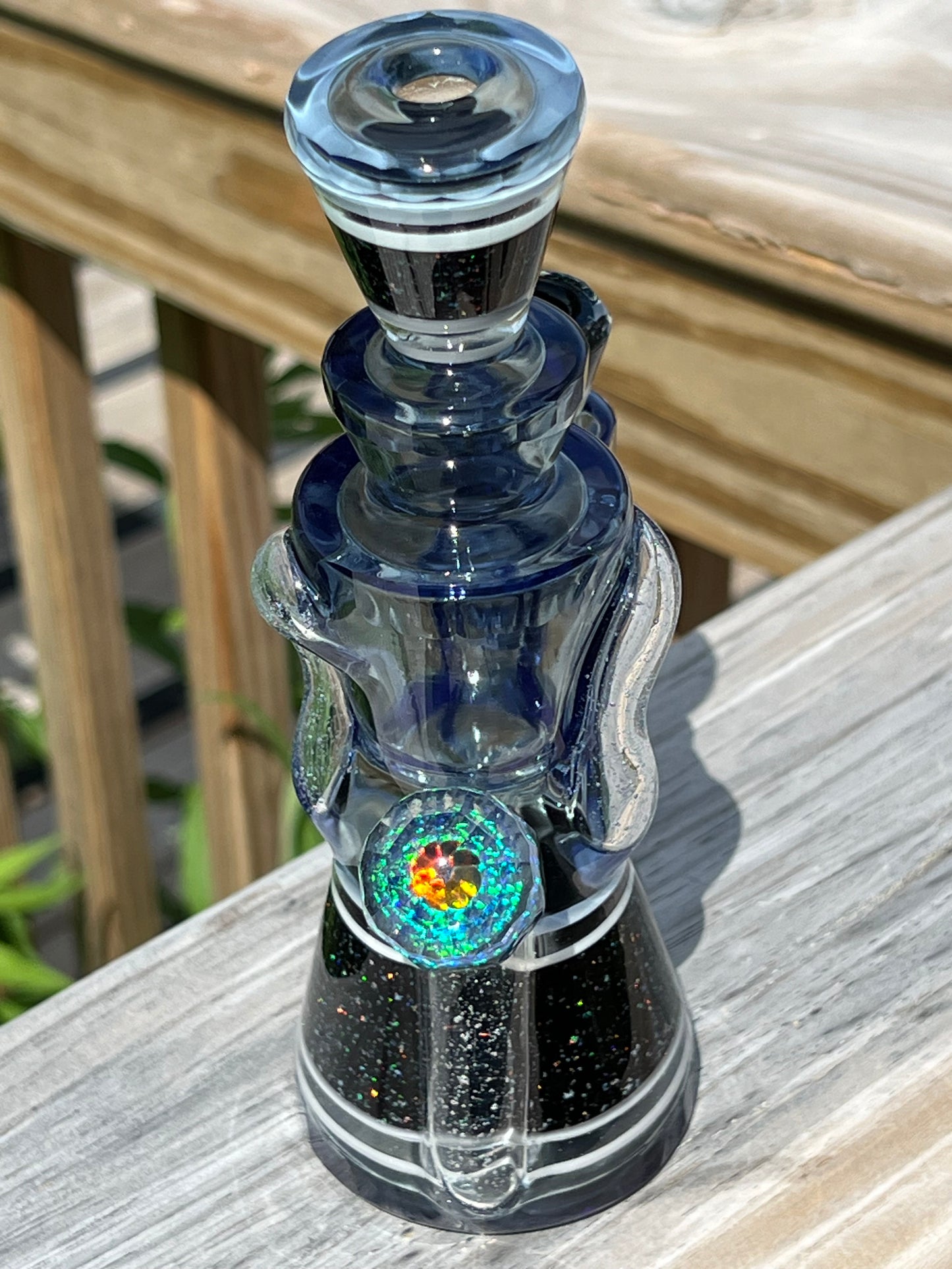 Justin Rycraft x Derek Boro Boy Collab Glass Art Oil Rig