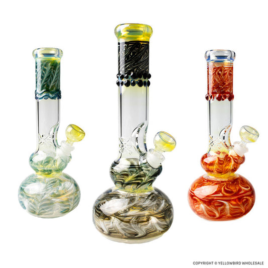 Mary Jane's 10in Wrap and Rake Double Bubble Waterpipe