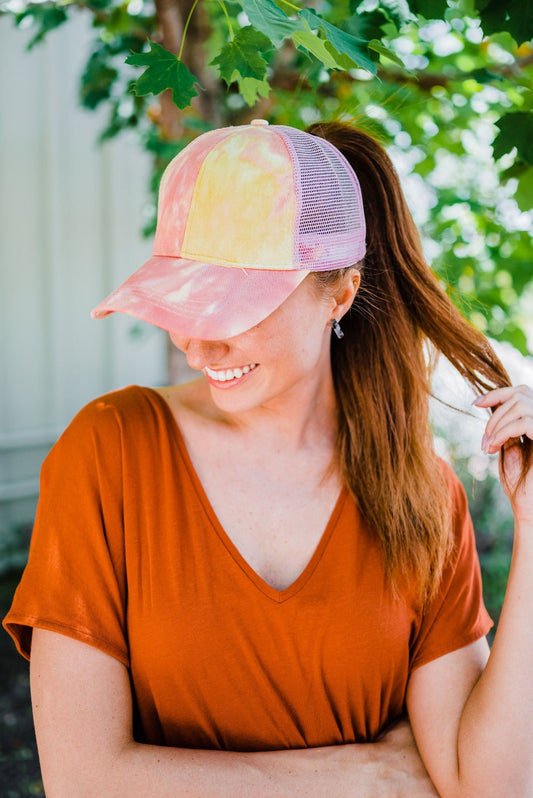 Modern Chic Kailey Tie-Dye Baseball Hats