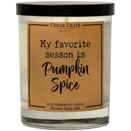 My Favorite Season Is Pumpkin Spice Soy Candle