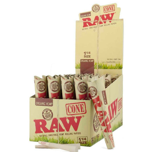 RAW Organic 1¼ Cones - 6pk