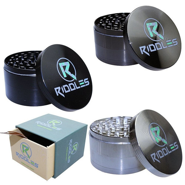 Riddles 75 Mm OG Razor Sharp Blades 4-Piece Herb Grinder – The Stash & Co.
