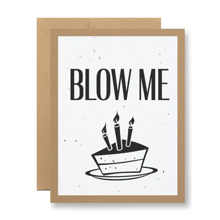 Seedy Cards - White Seed Paper - Blow Me