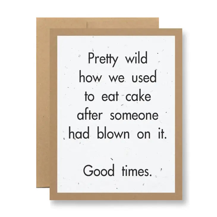 Seedy Cards - White Seed Paper - Good Times