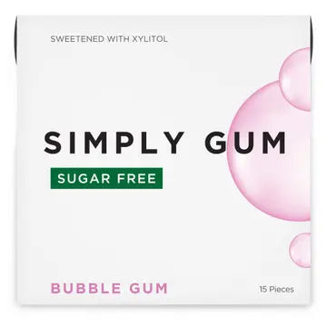 Simply Sugar Free Bubble Gum Natural Chewing Gum