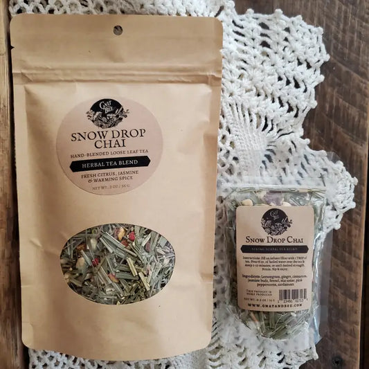 Gnat and Bee Snow Drop Chai Herbal Loose Leaf Tea