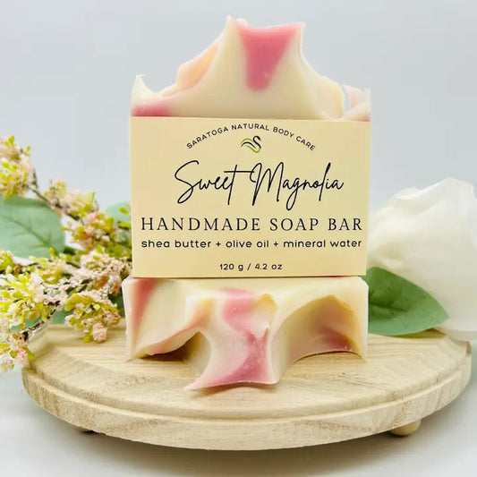 Saratoga Natural Sweet Magnolia Handmade Soap Bar