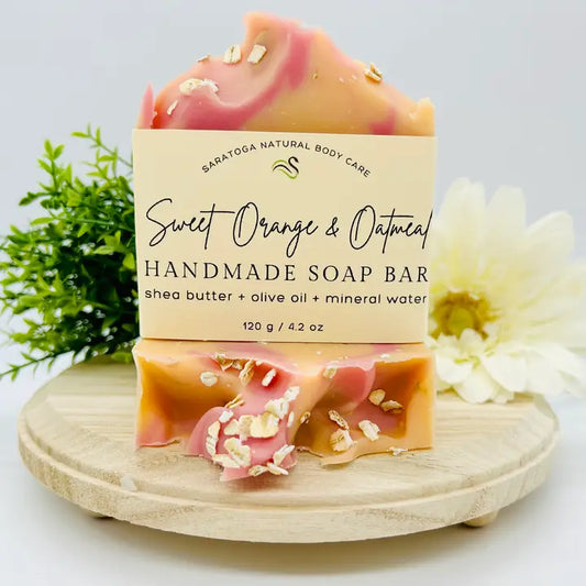 Saratoga Natural Sweet Orange Oatmeal Handmade Soap Bar