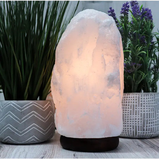 White Himalayan Salt Lamp 12-15lbs.