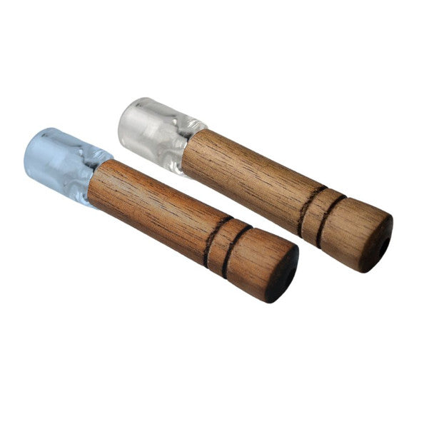 Wooden Glass Chillum