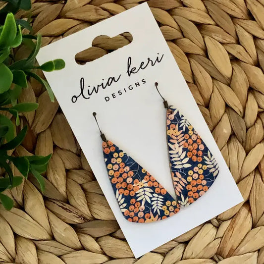 Olivia Keri Designs Earrings Zoe-Fall Berry