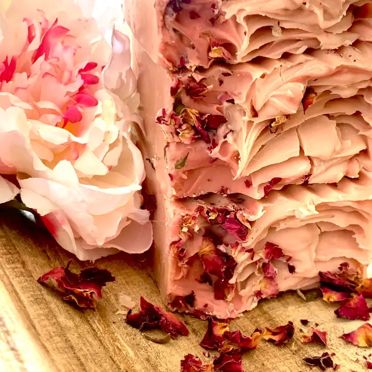 Burlap Soap Co.- Hello Beautiful Peony Goats Milk Soap