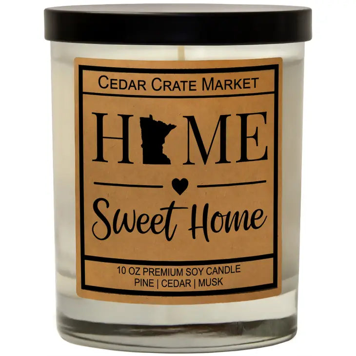 Home Sweet home Minnesota state pride Soy Candle