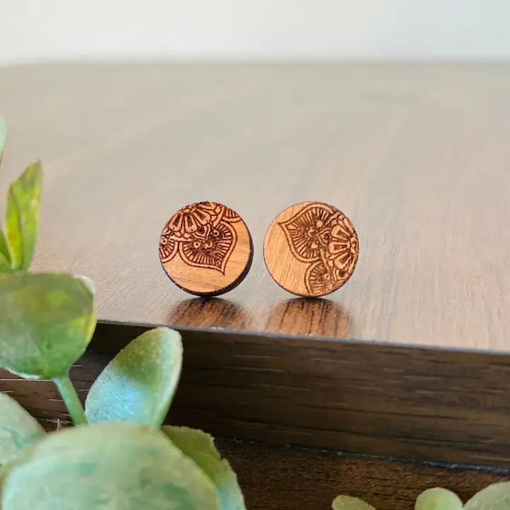 Mandala Stud Earrings