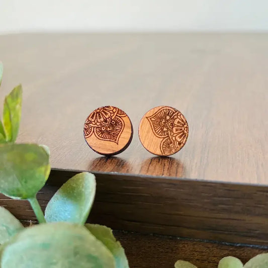 Mandala Stud Earrings