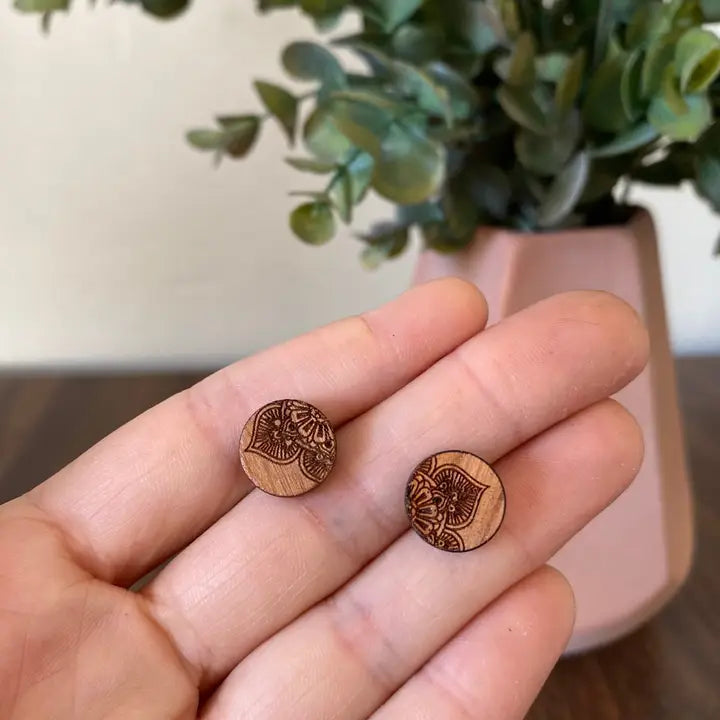 Mandala Stud Earrings