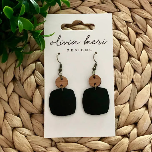 Olivia Keri Designs Earrings Nora-Black