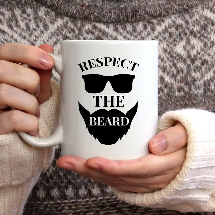 Respect The Beard coffee mug