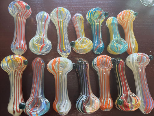 4" Stripe Style Hand Pipe