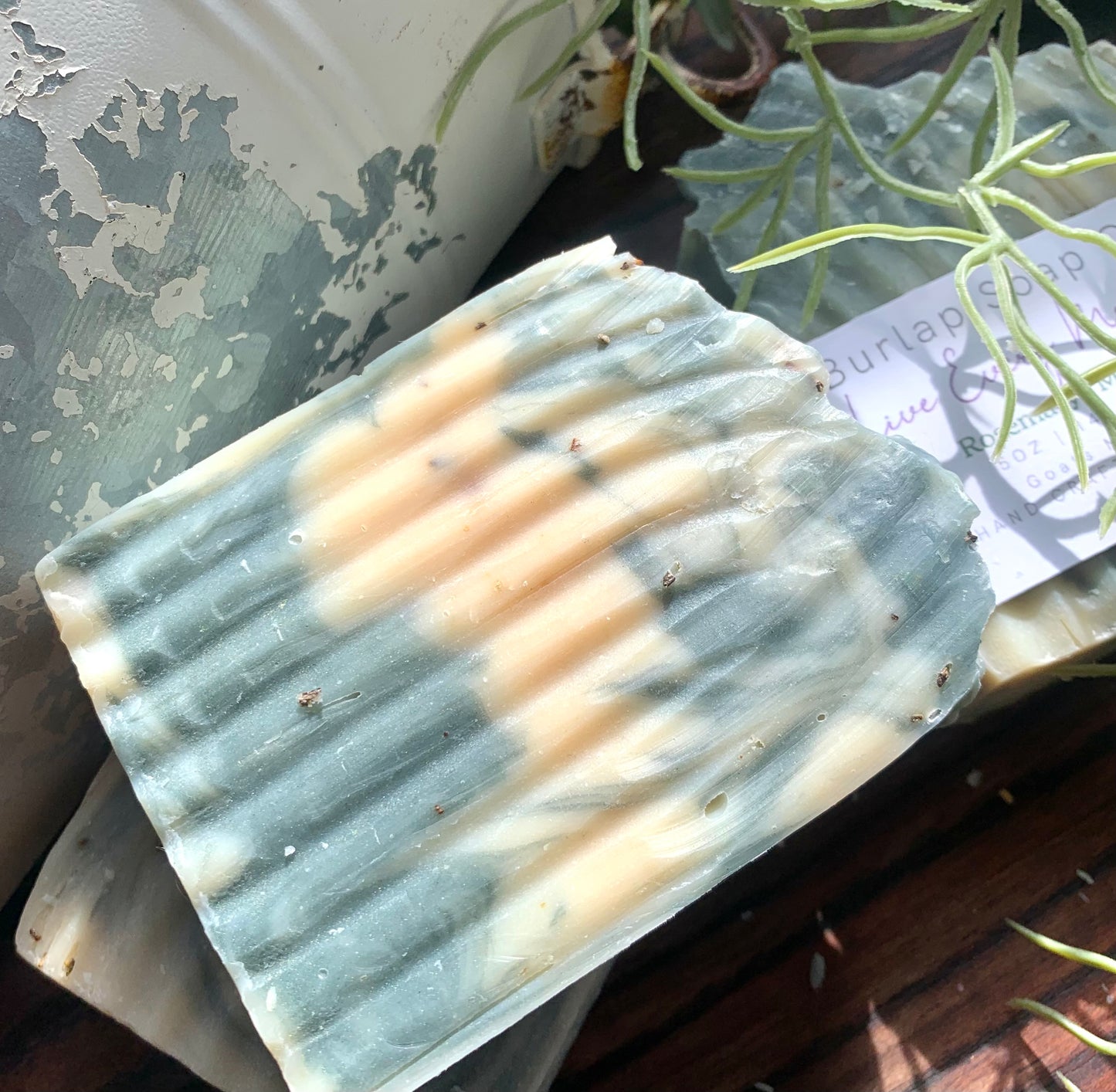 Rosemary + Mint Goats Milk Artisan Handcrafted Soap