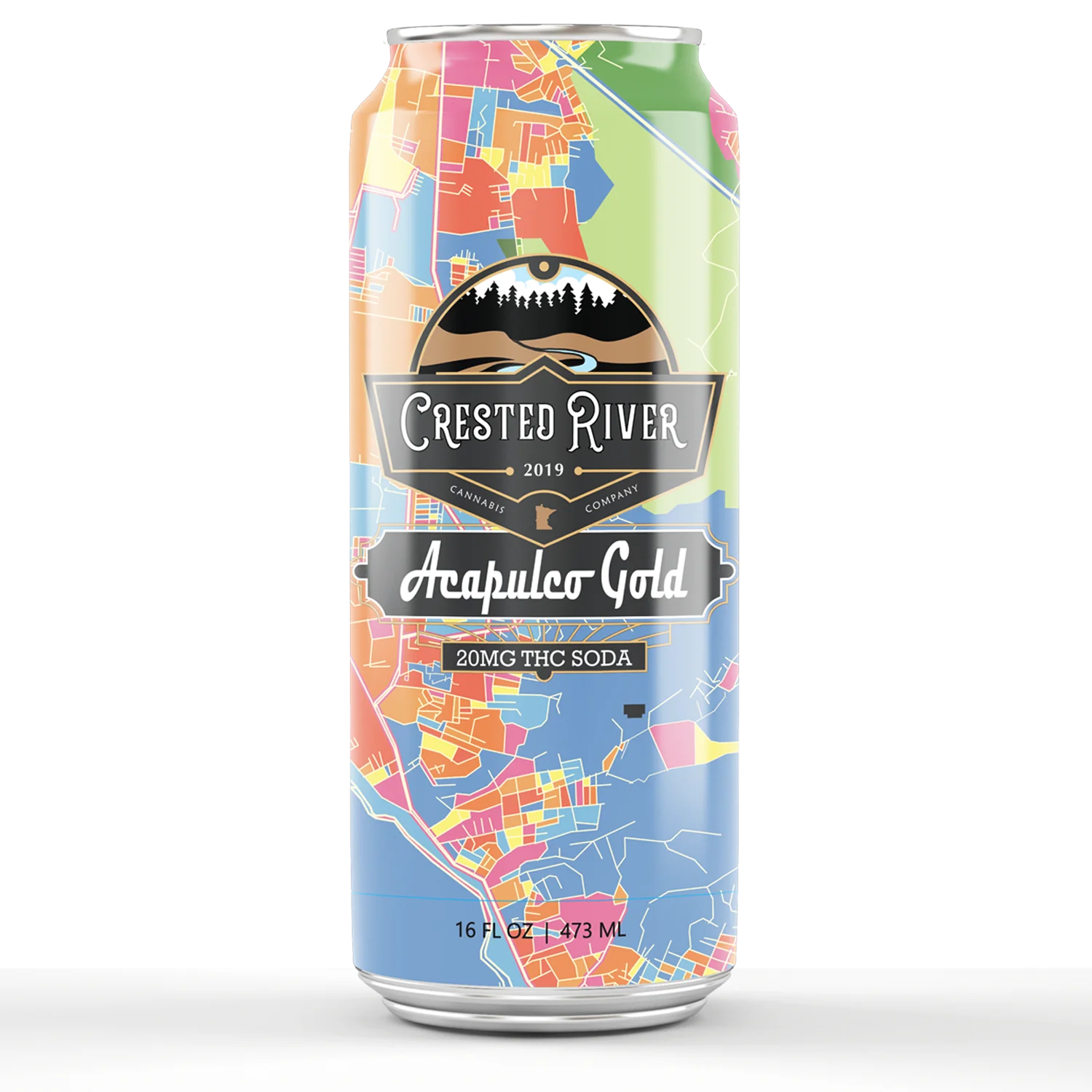 Crested River - Acapulco Gold Soda – The Stash & Co.