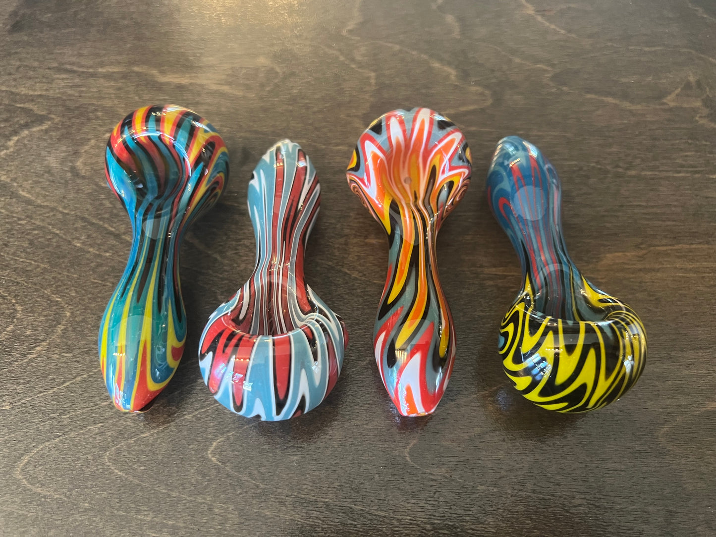 4" Full Color Wig Wag Hand Pipe